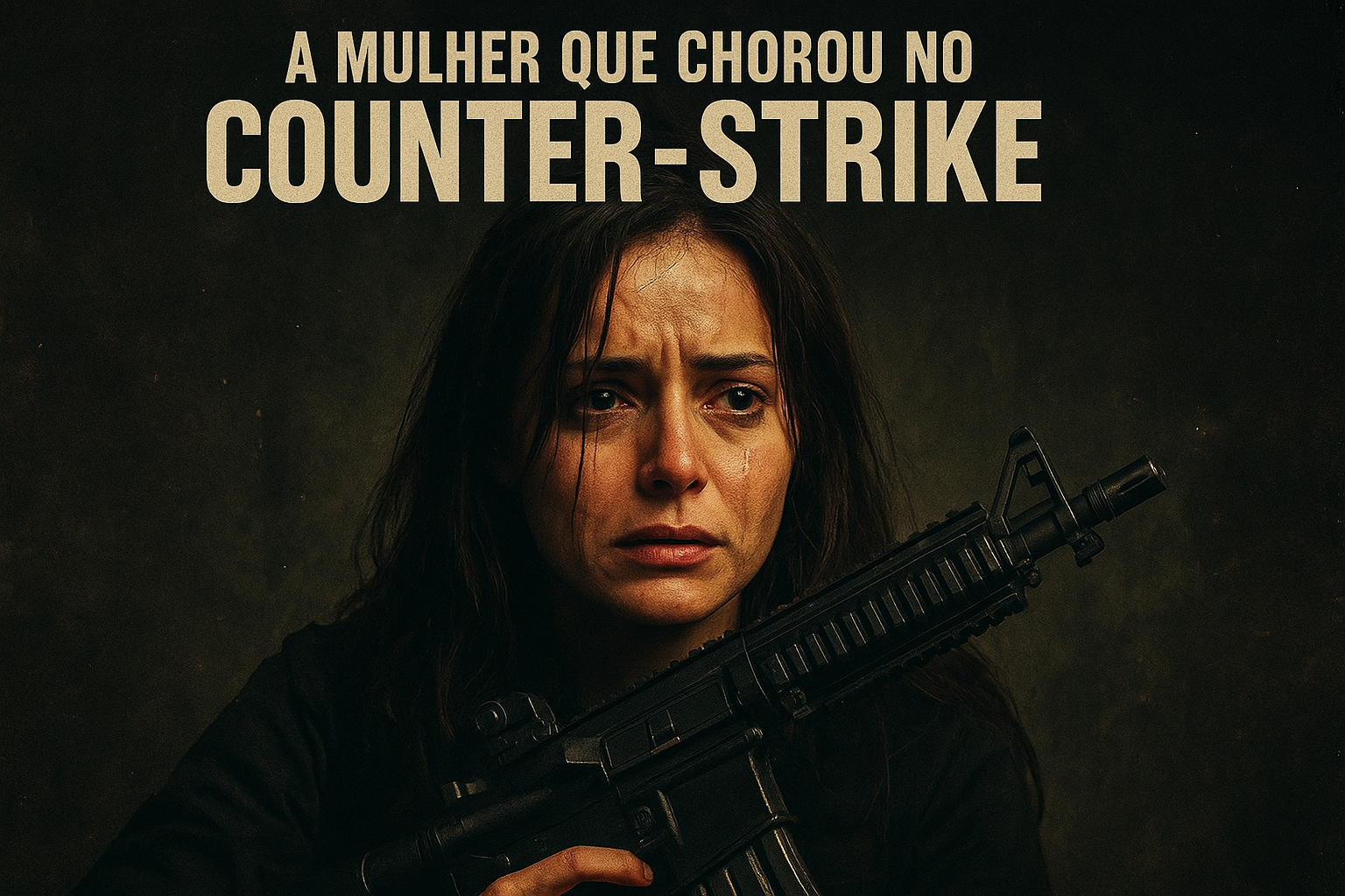 capa do filme "a mulher que chorou no Counter Strike" (drama suspense e ação)