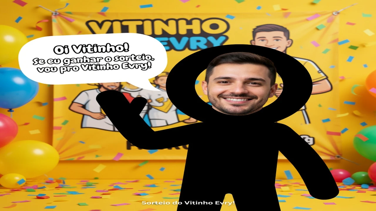 @walissonhsantos mandando oi para o vitinho very falando que se ele ganhar o sorteio vai pro vitinho evry